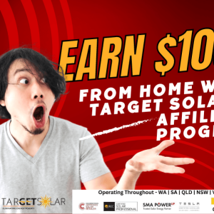 Earn $100 from home with Target Solar's Affiliate Program