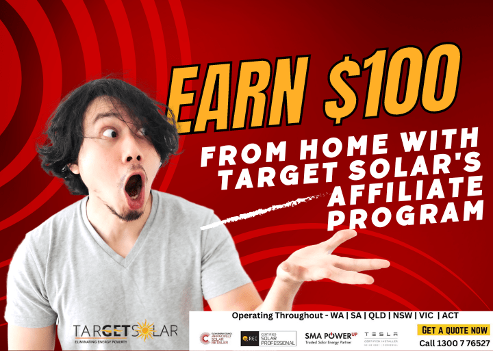 Earn $100 from home with Target Solar's Affiliate Program