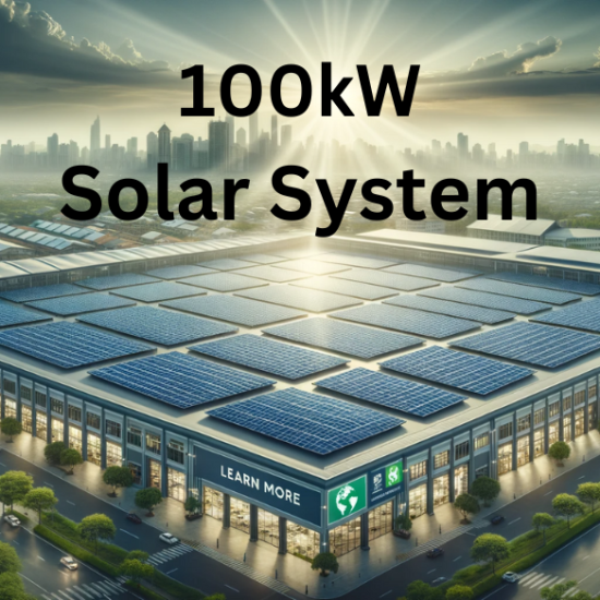 100kW solar system installation