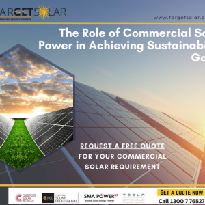 The Role of Commercial Solar Power in Achieving Sustainability Goals