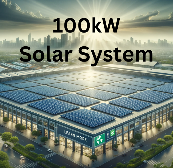 100kW solar system installation